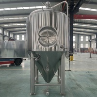 500L 1000L 2000L Voedselveilige 304/316 RVS gejackete conische bierfermentatietank voor drankenverwerking