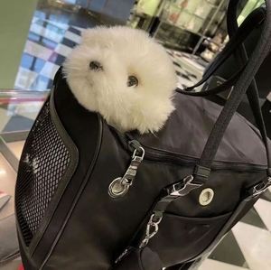 Free Sample Brand like design pet <b>backpack</b> Black <b>carrier</b> classic luxury dog and <b>cat</b> travel handbag - Product Image 2