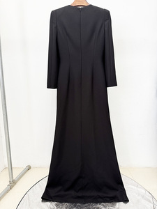 فستان سهرة فاخر مخصص A11606 مزين بالخرز والماس للنساء، فستان رسمي أنيق بأكمام طويلة لحفلات الزفاف والمناسبات - Product Image 5