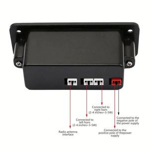 Módulo de Audio de placa decodificadora MP3/WMA/WAV <span class=keywords><strong>Bluetooth</strong></span> de 5V, amplificador de 2*3W, inalámbrico, USB, TF, Radio, AUX, FM, reproductor de MP3 para accesorios de coche - Product Image 6