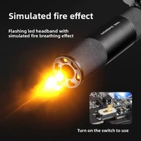 Modèle de jouet de simulation de flamme silencieuse en alliage d'aluminium, émettant de la fumée, pour film, jeu sportif, airsoft, jeunesse
