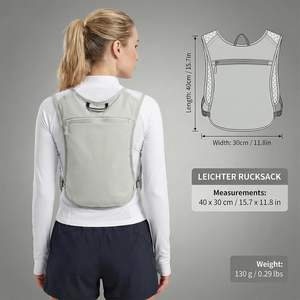 Chaleco de Hidratación para Correr, Ligero, de Poliéster, Resistente al Agua, con Diseño Moderno y Cinturón Ajustable para Trail, Gran Venta - Product Image 2