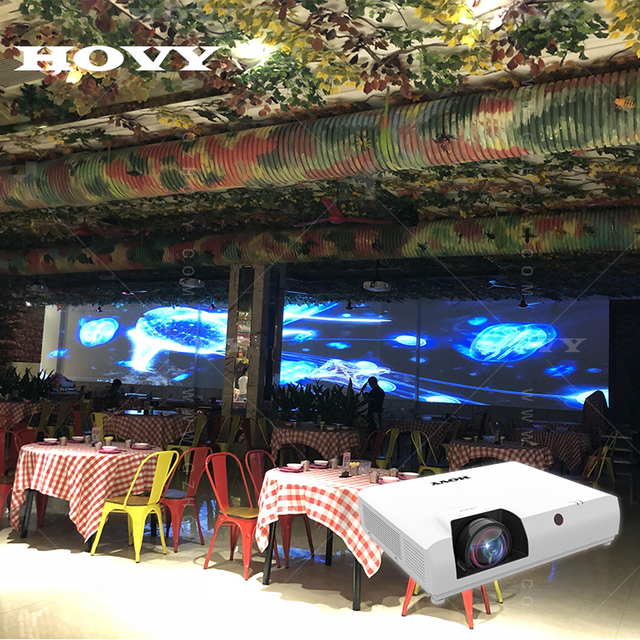Hovy Customizable 3D Laser LCD Projector with 1920x1200 Resolution Factory Wholesale Price