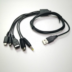 Câble USB 5 en 1 pour <span class=keywords><strong>Nintendo</strong></span> <span class=keywords><strong>DS</strong></span> Lite/3DS/GBA SP/PSP/Wii, <span class=keywords><strong>chargeur</strong></span> multifonction, noir, 120cm - Product Image 4