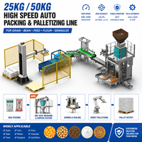 Palettiseur automatique, machine de palettisation robotisée pour engrais, ciment, farine, riz, aliments pour animaux, palettiseur de sacs