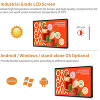 Afficheur numérique Android ultra-fin horizontal pour centre commercial, écran LCD mural de 55 pouces, affichage publicitaire avec SDK