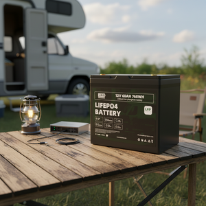 Аккумулятор JREPOWER J-PK-1260E 12.8V 60Ah полутвердотельный LiFePO4 для морского применения, 6000 циклов, 768 Вт·ч, для рыбалки - Product Image 1