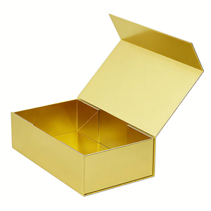 Caja de Regalo Magnética de Lujo Ecológica y Reciclable para Set de Lociones, Caja de Papel Magnética con Tapa Abatible - Product Image 1