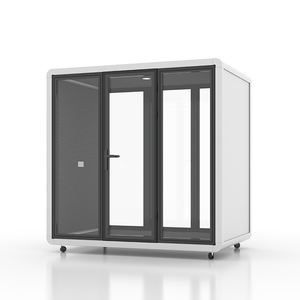 Cabina <span class=keywords><strong>de</strong></span> teléfono para reuniones <span class=keywords><strong>de</strong></span> doble vidrio, cabina <span class=keywords><strong>de</strong></span> trabajo <span class=keywords><strong>de</strong></span> estudio insonorizada acústica, cabina <span class=keywords><strong>de</strong></span> grabación, cabina <span class=keywords><strong>de</strong></span> trabajo silenciosa moderna a prueba <span class=keywords><strong>de</strong></span> sonido - Product Image 5