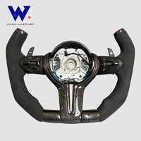 Volant de direction en cuir de cerf et fibre de carbone pour BMW Série 3, Série 5, F10, M5, F20, F30, M3, F80, M4, F82, M2, F87, F90, F11, F13, E90 M