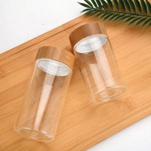Wholesale High Borosilicate Glass Airtight Food Storage <b>Container</b> with <b>Bamboo</b> Lid and Cover 201-300ml Capacity Eco-Friendly - Product Image 6