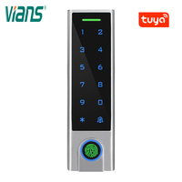 Carte biométrique intelligente Tuya, étanche, IP66, Slim, carte RFID, contrôle d'accès, lecteur d'empreinte digitale, avec sonnette