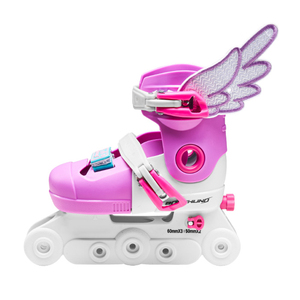 Comodi <span class=keywords><strong>pattini</strong></span> <span class=keywords><strong>a</strong></span> <span class=keywords><strong>rotelle</strong></span> in linea di alta qualità in Silicone 4 ruote freno posteriore lampeggiante rullo <span class=keywords><strong>pattini</strong></span> in linea scarpe <span class=keywords><strong>per</strong></span> i bambini - Product Image 1
