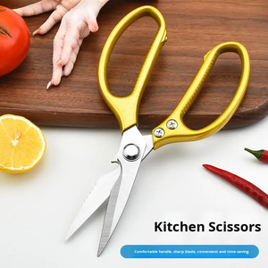Bán Buôn Đa Năng Nhà Bếp Rau Cắt Trái Cây Cắt Kéo Lưỡi Thép Không Gỉ Nhà Bếp Cắt Kéo Cho Cắt - Product Image 4