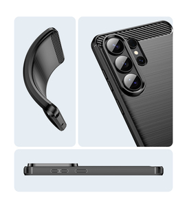 Coque de téléphone portable en fibre de carbone pour <span class=keywords><strong>Samsung</strong></span> Galaxy A17 A37 A57 5G, coques antichoc en TPU, S26 S26+ S26 Ultra, coque de protection - Product Image 4