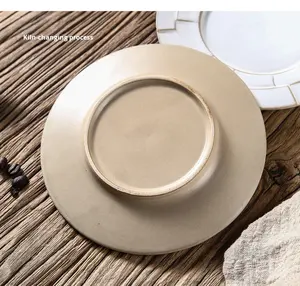 <span class=keywords><strong>Assiette</strong></span> à dessert en céramique faite à la main de couleur vintage, exquise pour le thé de l'après-midi, pâtisserie, gâteau, collation, petit plat - Product Image 6