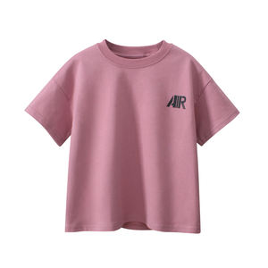 Tissu en coton avec motif de logo personnalisé, impression par sublimation, <span class=keywords><strong>T</strong></span>-shirts décontractés pour enfants, col rond pour garçons - Product Image 1