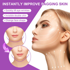 ALIVER OEM - Cinta Adhesiva para Lifting Facial en V, 60 Piezas, Tiras Invisibles para Lifting Facial con Bandas Elásticas - Product Image 3
