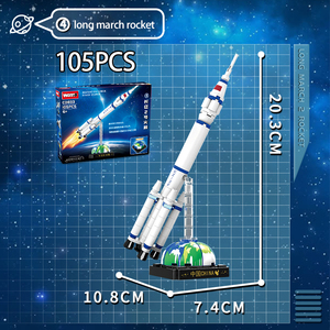WOMA TOYS-bloques de construcción personalizados para niños, juguetes educativos para adultos, avión espacial aeronáutico, bloques de construcción - Product Image 5