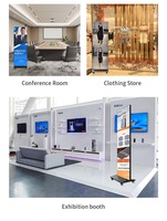 Pantalla LED Plegable para Carteles P1.8, Módulo de Pantalla Digital Inteligente Móvil para Publicidad en Video, para Centros Comerciales, Interior/Exterior 5