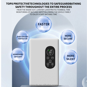 Calentador <span class=keywords><strong>de</strong></span> Agua Eléctrico Instantáneo Compacto <span class=keywords><strong>de</strong></span> 3500W-5500W, 220V, Temperatura Constante - Product Image 6