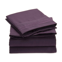 Ensembles de draps en coton égyptien, 2 pièces, avec drap de lit