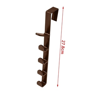 Bedroom Door Hanger Clothes Hanging Rack Plastic Home Storage Organization Hooks Over the Door Purse Holder for Bags <strong>Rails</strong> - Product Image 6