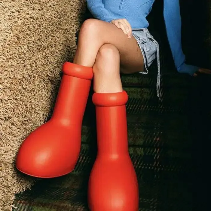2023 new Women's Rubber Upper Long rubber luxury designer astro boy boots women shoes big red boots mschf010