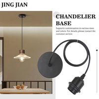 Cordon d'alimentation de 1 m, support de lampe suspendue à vis E27 avec interrupteur et prise EU/US pour douille d'ampoule LED suspendue