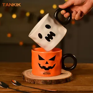 Halloween Trick Or Treat Festivals Cute Holiday Birthday Gift Custom Mug 17oz 500ML Custom Ceramic Mug Gift