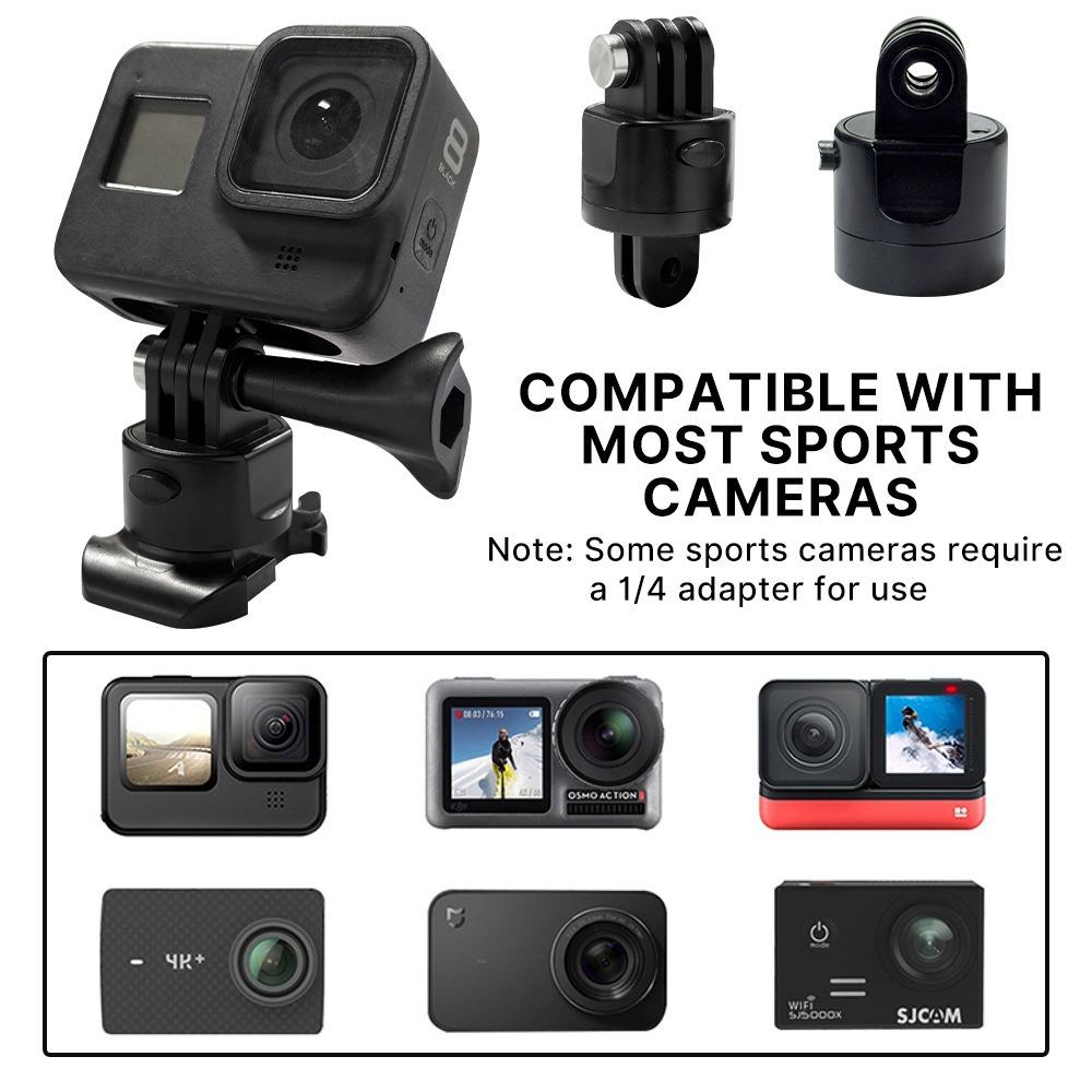 HONGDAK for GoPro Accessories Magnetic Adapter DJ I Insta Sports Camera Quick Disassembly Base Magnetic Adapter 360 Degree