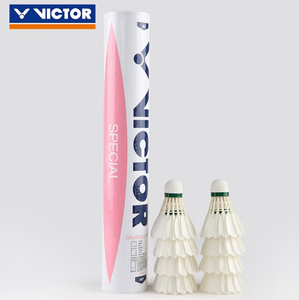 Auténtico Volante de Bádminton Victor SPECIAL, Pelota de Entrenamiento de Plumas de Pato Premium para Práctica Diaria en Clubes y Juegos Casuales Amateur - Product Image 1