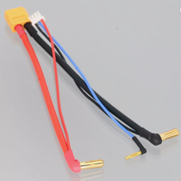 Câble de charge multifonction 8 en 1 rouge/noir pour utilisation en automobile RC, connecteurs Tamiya/Futaba, fil en silicone 12V, longueur 200 mm, Kosta