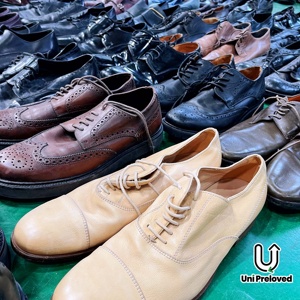 Mocasines de cuero marrón usados para hombre, zapatos casuales de negocios sin cordones - Product Image 2