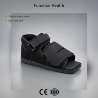 Chaussure post-opératoire à bout carré OEM ODM JW804 avec housse amovible et semelle rigide compensée pour la récupération des blessures à l'orteil et du hallux valgus