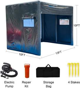 Taşınabilir şişme Golf simülatörü-büyük boy 10x13x10 FT kapalı/açık Golf uygulama salıncak çadır projeksiyon ekranı ile - Product Image 6