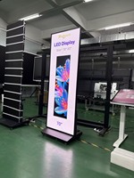 Layar Poster Digital LED Riotouch Indoor, Layar Sentuh Sistem Android, Video Wall