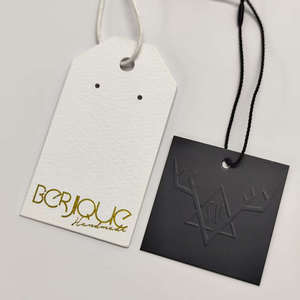 Xp-Nhà Máy Trực Tiếp OEM Tùy Chỉnh Quần Áo Treo Thẻ Và Nhãn Hiệu Tái Chế Giấy Đu Thẻ Sinh Thái Thân Thiện Các Tông Cho Quần Áo - Product Image 3