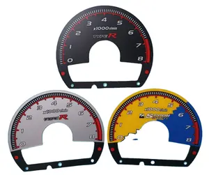 Pengukur bahan bakar mobil desain Tachometer plastik baru untuk layar LED MBR 3 Inch Speedometer untuk mobil Matte PC