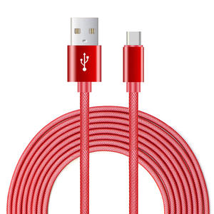 Renkli PVC + balıkçılık net dokuma hızlı şarj kablosu usb mikro yüksek kalite şarj aleti kablosu - Product Image 3