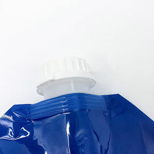 Embalaje de plástico PE azul de 500ml y 800ml, bolsa de pie grande con tapa con asa para agua, café, jugo, otro líquido - Product Image 3