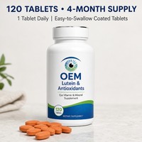 Comprimés multivitaminés et minéraux OEM, zinc, cuivre, sélénium, vitamines A, C, E, lutéine, fabricant de marques privées, MOQ 1000 bouteilles