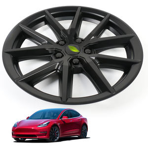Pour Tesla modèle 3 cache-roue <span class=keywords><strong>18</strong></span> <span class=keywords><strong>pouces</strong></span> <span class=keywords><strong>noir</strong></span> mat Support d'amélioration (4 pièces) AMG Style 2017-2023 modèle 3 cache-moyeu - Product Image 6