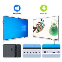 Pizarra Inteligente LCD de 65 Pulgadas 4k con IA, Panel Interactivo con Huella Dactilar, Precio de Fábrica OEM ODM para Escuela y Trabajo