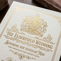 Juego de Invitaciones de Boda de Lujo con Diseño Personalizado, Elegantes Tarjetas de Papel con Lámina Dorada para Fiestas de Boda, Tarjeta de Felicitación