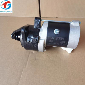 สตาร์ทเตอร์ไฟฟ้า 12V รุ่นใหม่ STG93210 สำหรับเครื่องยนต์ดีเซลระบายความร้อนด้วยอากาศ 198F/195/1100F HW16-1/GW16-1/QDJ1257A - Product Image 2