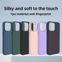 Étui en TPU mat anti-traces de doigts et antichoc pour 17 Pro Max, toucher doux et soyeux avec sensation agréable au toucher et variantes de couleurs