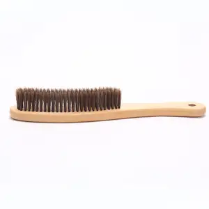 6862 Wooden Black Coat Hair Hat Brush Horsehair Brush Is Used For Cleaning High-end Clothes And Hats