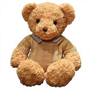 Sevimli Ayı Süveter Peluş Oyuncak Sarılabilen Hayvan Ayı Bebek Peluş Oyuncak PP Pamuk Dolgulu Parti Hediyesi - Product Image 1