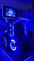 Juegos de Realidad Virtual, Asiento para 1 Jugador, Rotación de 360 Grados, Máquina de Realidad Virtual 9D, Simulador de Vuelo, Entretenimiento Comercial en Interiores, Plástico